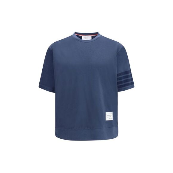Thom Browne Blue Cotton Men's Sportswear